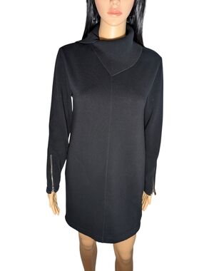 Athleta Black Cozy Karma Vela Sweater Dress